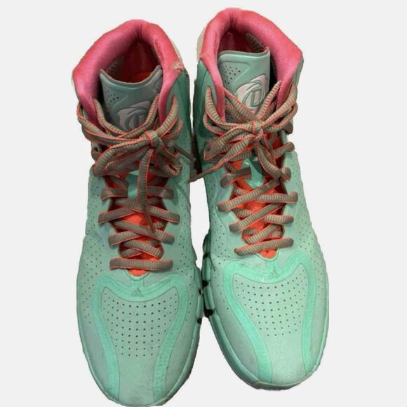 9/10 Size 13 1/2 - Adidas D Rose 4 Boardwalk Mint Men's Basketball Shoes FZ0891 - Picture 1 of 7